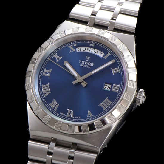 Tudor-Royal Day-Date 41mm SS/SS Blue/Rmn V7F A2824
