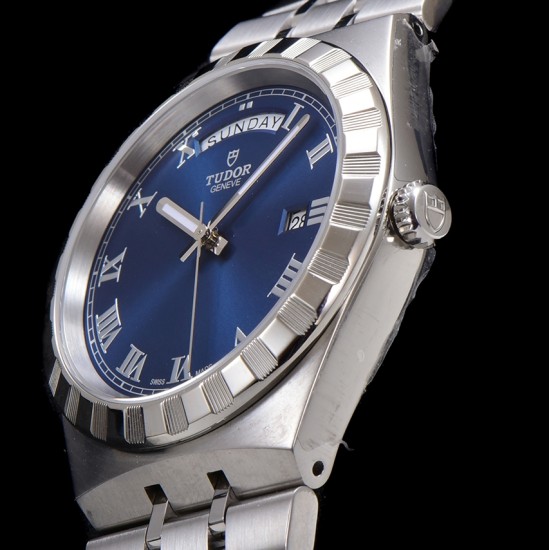 Tudor-Royal Day-Date 41mm SS/SS Blue/Rmn V7F A2824
