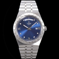 Tudor-Royal Day-Date 41mm SS/SS Blue/Dia V7F A2824