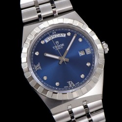 Tudor-Royal Day-Date 41mm SS/SS Blue/Dia V7F A2824