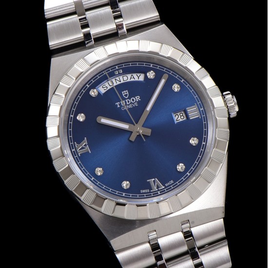 Tudor-Royal Day-Date 41mm SS/SS Blue/Dia V7F A2824