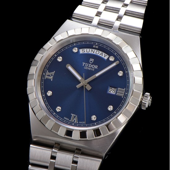 Tudor-Royal Day-Date 41mm SS/SS Blue/Dia V7F A2824