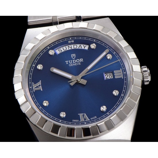 Tudor-Royal Day-Date 41mm SS/SS Blue/Dia V7F A2824