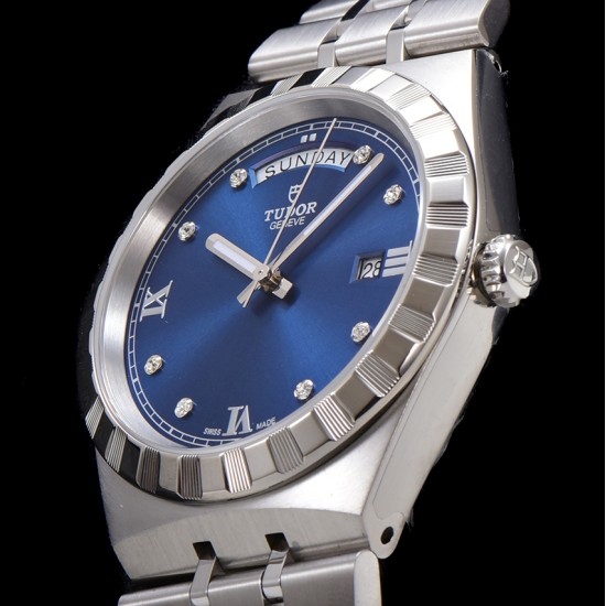Tudor-Royal Day-Date 41mm SS/SS Blue/Dia V7F A2824