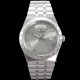 Tudor-Royal Day-Date 41mm SS/SS Silver/Rmn V7F A2824