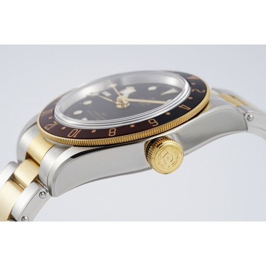 Tudor-Heritage Tudor-Black Bay 41mm M79833MN-0001 GMT SS/YG Black Dial ZF Asia 2836 Automatic