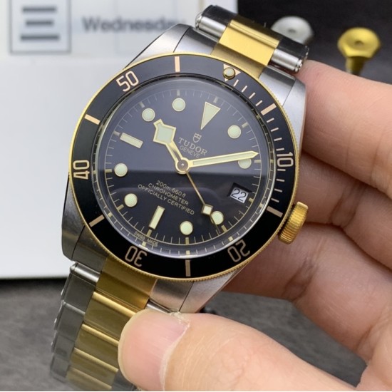  Tudor-Heritage Tudor-Black Bay 41mm YG/SS Black Dial ZF Asia 2836