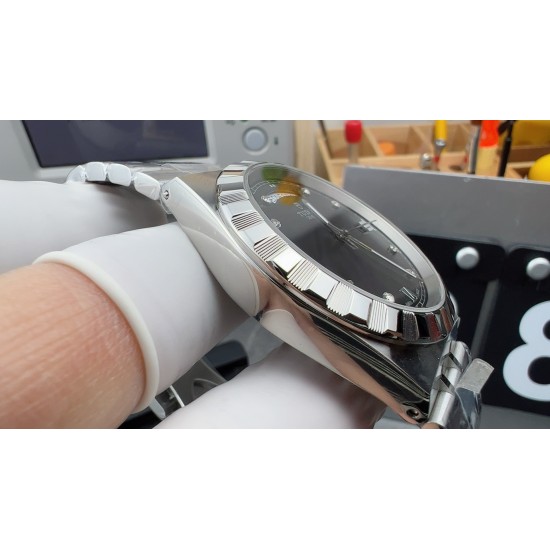 Tudor-Royal Day-Date 41mm SS/SS Black/Dia V7F A2824 Automatic