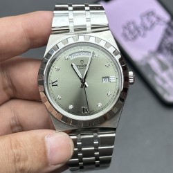 Tudor-Royal Day-Date 41mm SS/SS Silver/Dia V7F A2824 Automatic