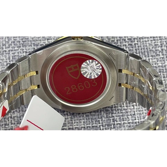 Tudor-Royal Day-Date 41mm SS/YG Gold/Dia V7F A2824 Automatic