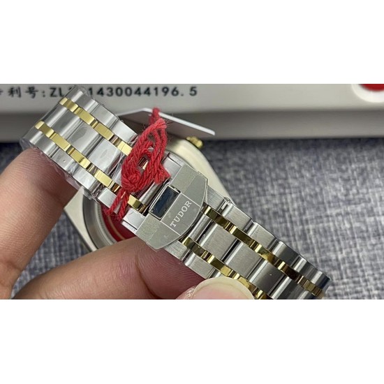 Tudor-Royal Day-Date 41mm SS/YG Gold/Dia V7F A2824 Automatic