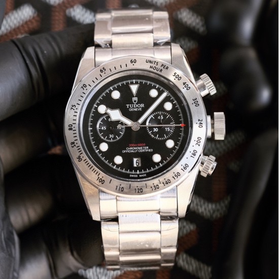 Tudor-Black Bay Chrono 42mm SS/LE Pink Dial BLSF A7750 Automatic