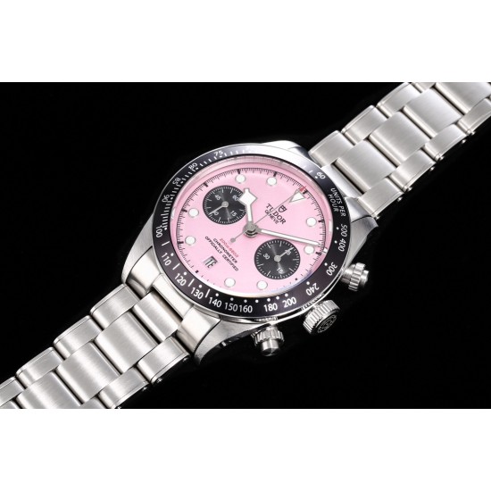 Tudor-Black Bay Chrono 42mm SS/SS Pink Dial BLSF A7750 Automatic