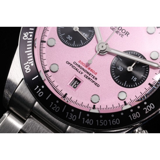 Tudor-Black Bay Chrono 42mm SS/SS Pink Dial BLSF A7750 Automatic