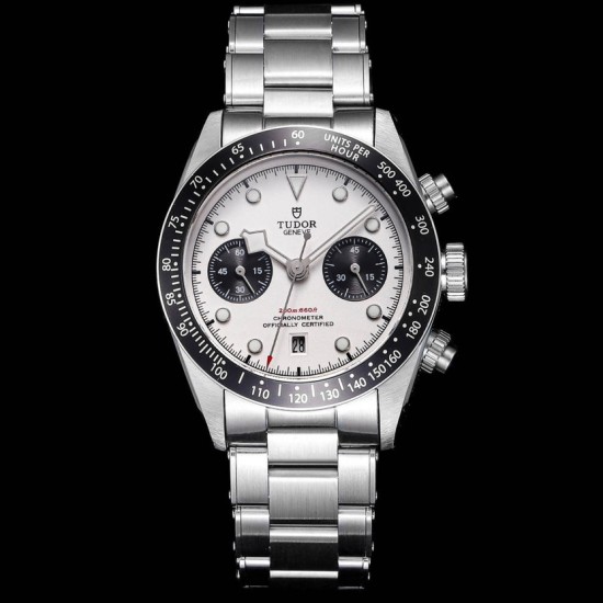 Tudor-Black Bay Chrono 42mm SS/SS White Dial BLSF A7750 Automatic