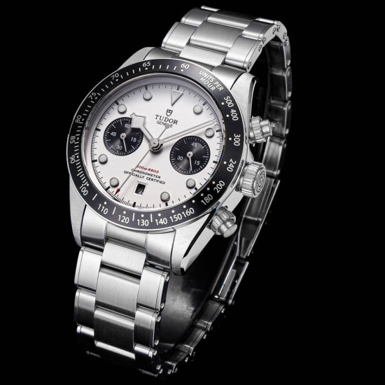 Tudor-Black Bay Chrono 42mm SS/SS White Dial BLSF A7750 Automatic