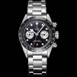 Tudor-Black Bay Chrono 42mm SS/SS Black Dial BLSF A7750 Automatic