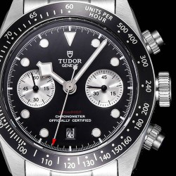 Tudor-Black Bay Chrono 42mm SS/SS Black Dial BLSF A7750 Automatic