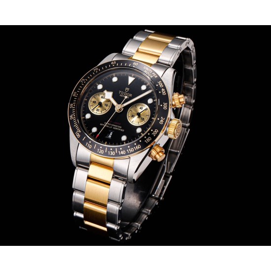 Tudor-Black Bay Chrono 42mm SS/SS Black Dial BLSF A7750 Automatic