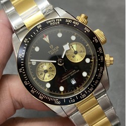 Tudor-Black Bay Chrono 41mm SS/SS Black Dial TWF A7750 Automatic