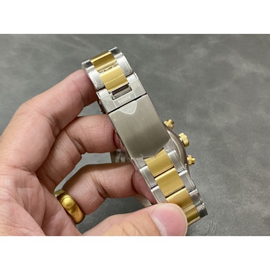 Tudor-Black Bay Chrono 41mm SS/SS Black Dial TWF A7750 Automatic