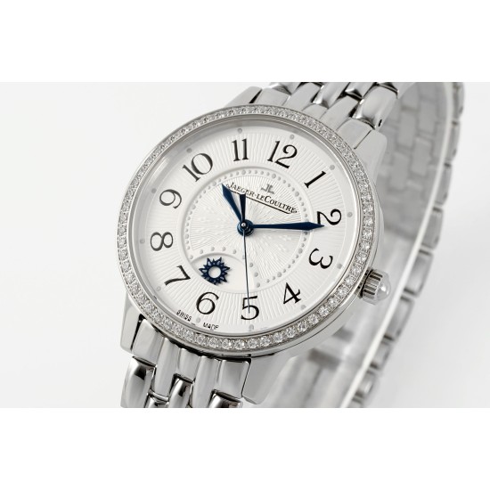 JAEGER LeCOULTRE-Rendez-Vous 34mm Dia SS/SS White Dial APSF A898 Super Clone