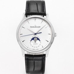 Jaeger LeCoultre-Master Ultra Thin Moonphase 39mm SS/LE White/Stk GF A925 Super Clone