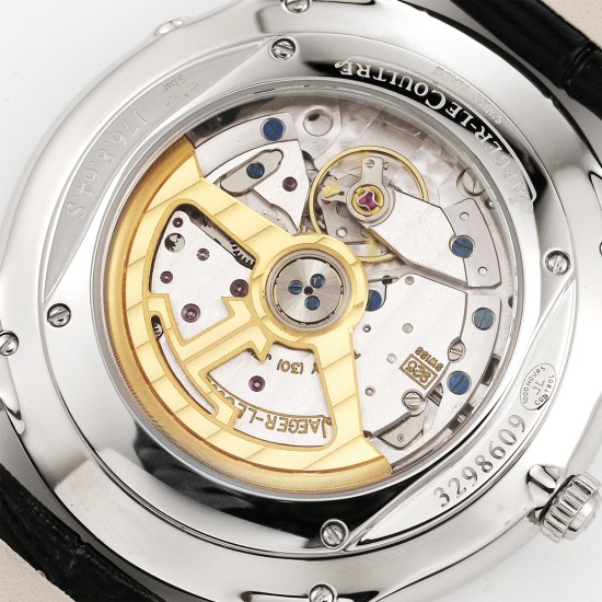 Jaeger LeCoultre-Master Ultra Thin Moonphase 39mm SS/LE White/Stk GF A925 Super Clone