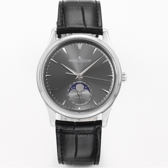 Jaeger LeCoultre-Master Ultra Thin Moonphase 39mm SS/LE Grey/Stk GF A925 Super Clone