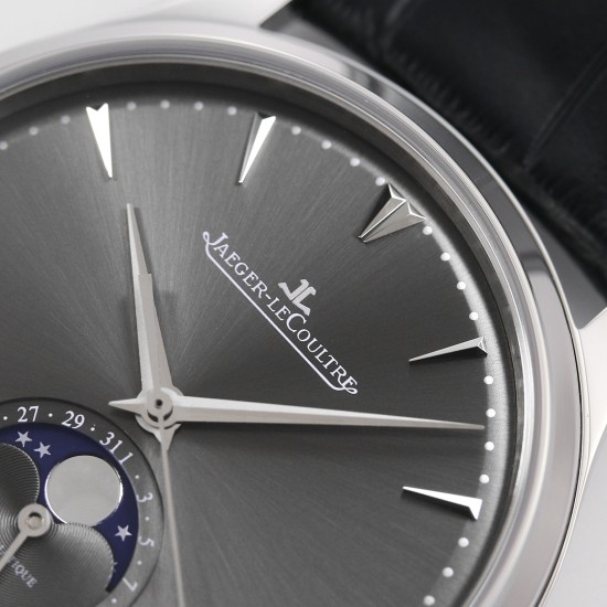 Jaeger LeCoultre-Master Ultra Thin Moonphase 39mm SS/LE Grey/Stk GF A925 Super Clone