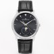 Jaeger LeCoultre-Master Ultra Thin Moonphase 39mm SS/LE Black/Stk GF A925 Super Clone