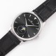 Jaeger LeCoultre-Master Ultra Thin Moonphase 39mm SS/LE Black/Stk GF A925 Super Clone
