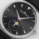 Jaeger LeCoultre-Master Ultra Thin Moonphase 39mm SS/LE Black/Stk GF A925 Super Clone