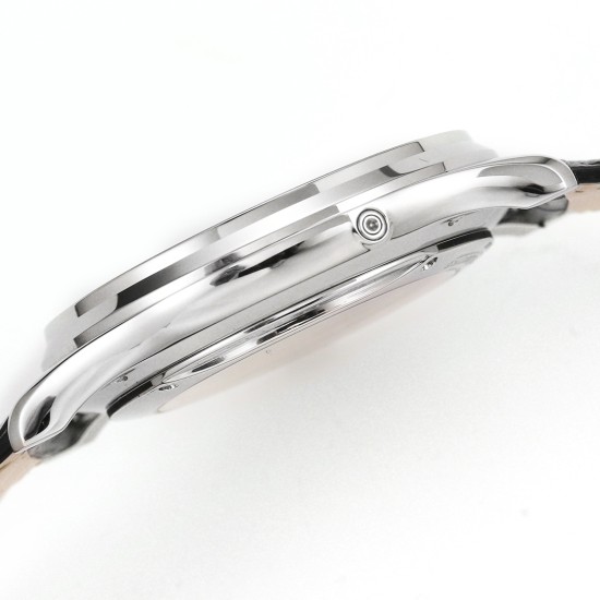 Jaeger LeCoultre-Master Ultra Thin Moonphase 39mm SS/LE Black/Stk GF A925 Super Clone