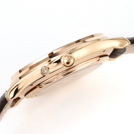 Jaeger LeCoultre-Master Ultra Thin Moonphase 39mm Rose/LE White/Stk GF A925 Super Clone