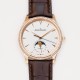 Jaeger LeCoultre-Master Ultra Thin Moonphase 39mm Dia RG/LE White/Stk GF A925 Super Clone