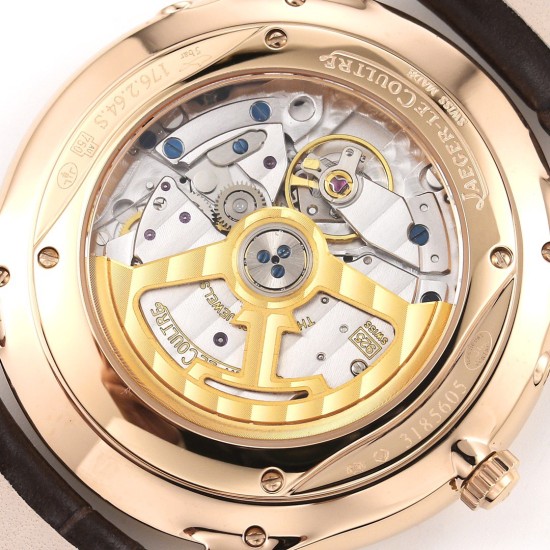 Jaeger LeCoultre-Master Ultra Thin Moonphase 39mm Dia RG/LE White/Stk GF A925 Super Clone