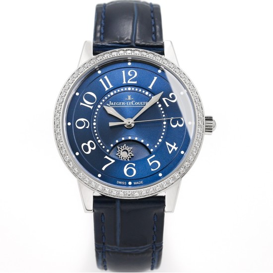 Jaeger LeCoultre-Rendez-Vous 34mm Dia SS/LE Blue Dial APSF A898 Super Clone