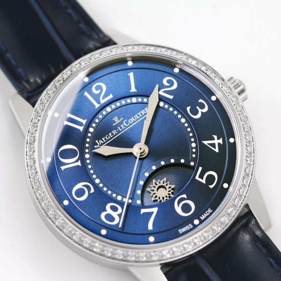Jaeger LeCoultre-Rendez-Vous 34mm Dia SS/LE Blue Dial APSF A898 Super Clone