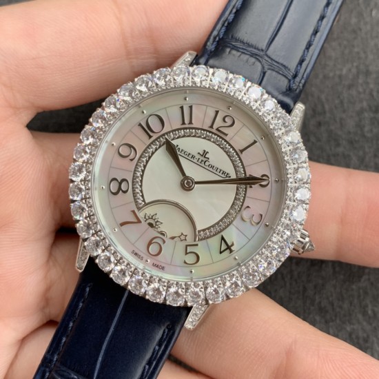 JAEGER LeCOULTRE- Rendez-Vous 36mm Diam SS/LE White Diam Dial ZF 925B/1 Super Clone