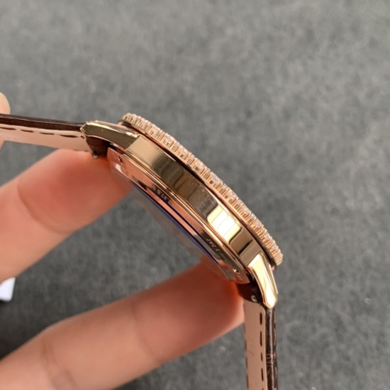 JAEGER LeCOULTRE- Rendez-Vous 36mm Diam RG/LE White Diam Dial ZF 925B/1 Super Clone