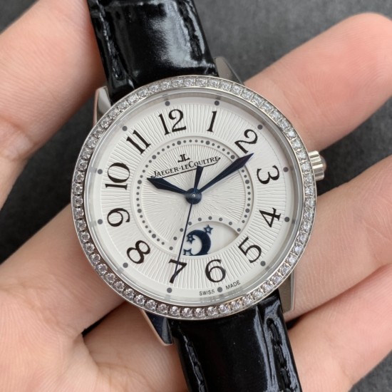 Jaeger LeCoultre - Rendez-Vous Ultra Thin Moonphase Ladies 34mm  Diam SS/LE White ZF 898A/1