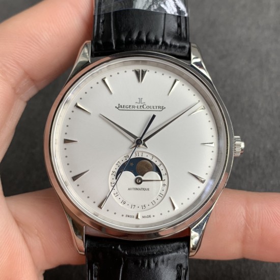 Jaeger LeCoultre - JL Master Ultra Thin Moonphase SS/LE White YLF MY9015