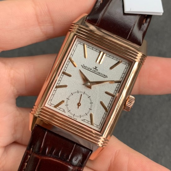 Jaeger LeCoultre - Reverso Tribute 30mm Small Seconds RG/LE Wht MGF A854A