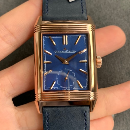 Jaeger LeCoultre - Reverso Tribute 39mm Small Seconds RG/LE Blue MGF A854A