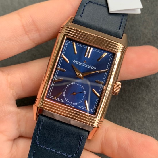 Jaeger LeCoultre - Reverso Tribute 39mm Small Seconds RG/LE Blue MGF A854A