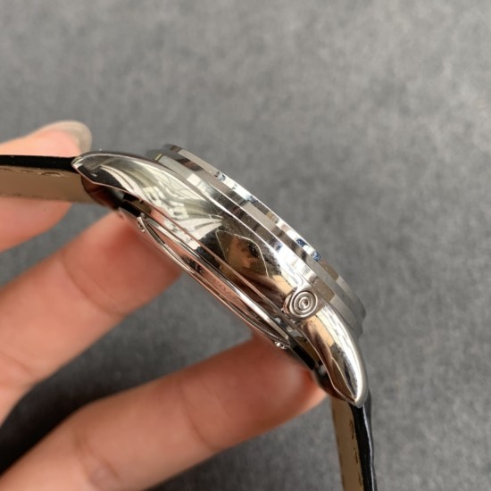 Jaeger LeCoultre - Master Ultra Thin Perpetual Calendar 39mm SS/LE Black Dial V9F A868(Gold Moonphase)