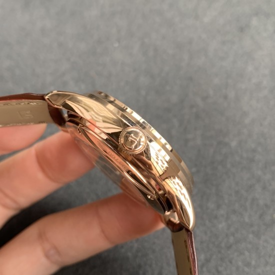 Jaeger LeCoultre - Master Ultra Thin Perpetual Calendar 39mm RG/LE White Dial V9F A868(Gold Moonphase)