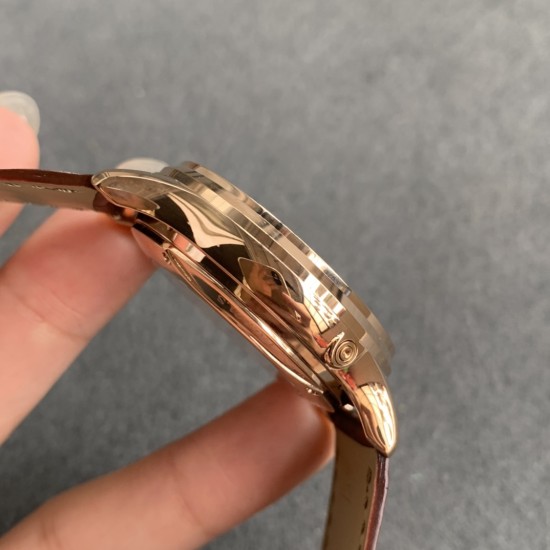 Jaeger LeCoultre - Master Ultra Thin Perpetual Calendar 39mm RG/LE White Dial V9F A868(Gold Moonphase)