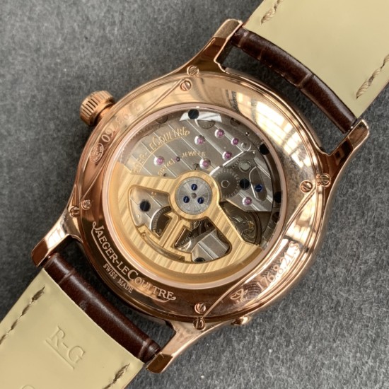 Jaeger LeCoultre - Master Ultra Thin Perpetual Calendar 39mm RG/LE White Dial V9F A868(Gold Moonphase)